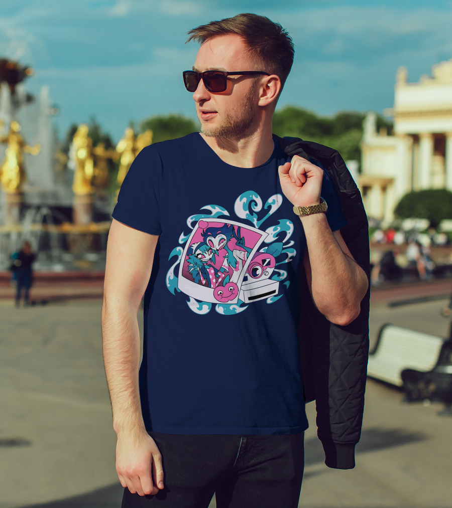 Vivziepop Store Polaroid Camera And Character T-Shirt