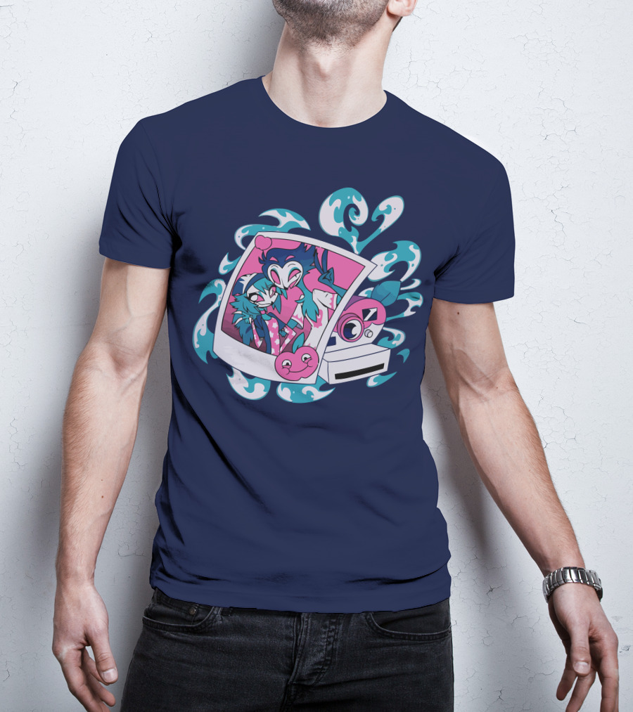 Vivziepop Store Polaroid Camera And Character T-Shirt