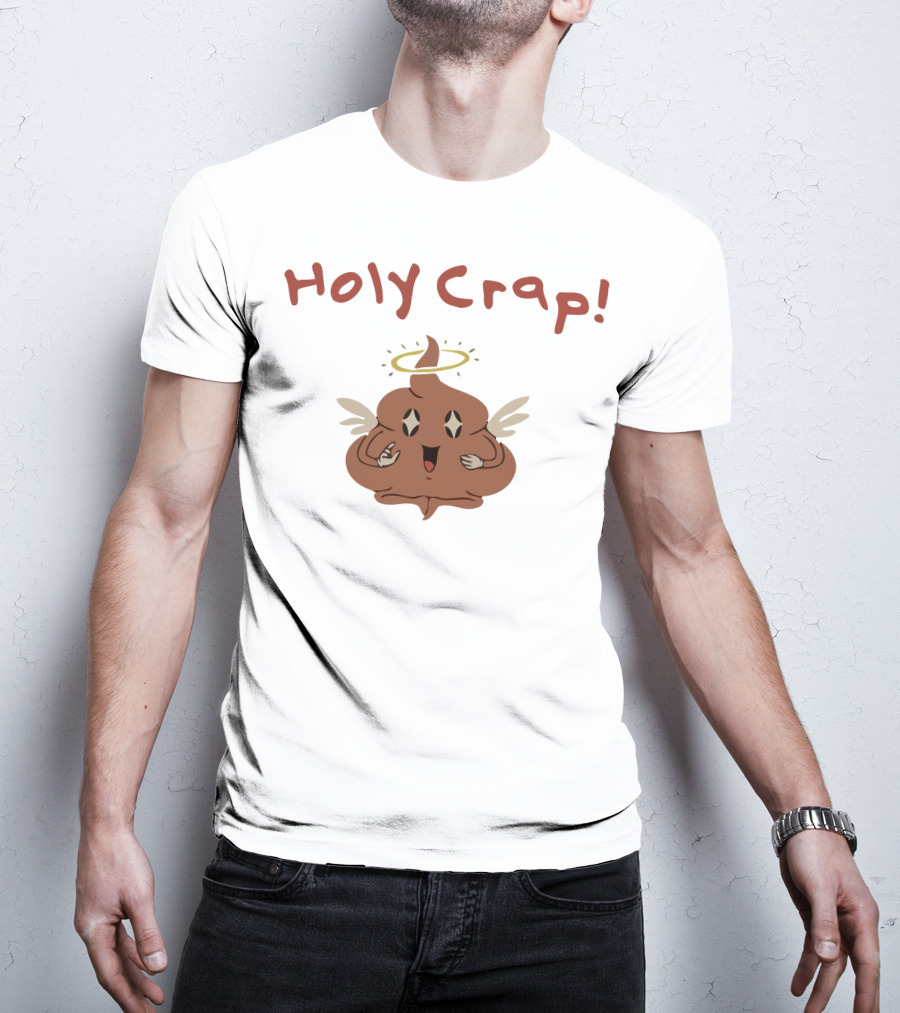 Holy Crap Angel Poop With Halo And Wings By Sharkrobot Vivziepop T-Shirt
