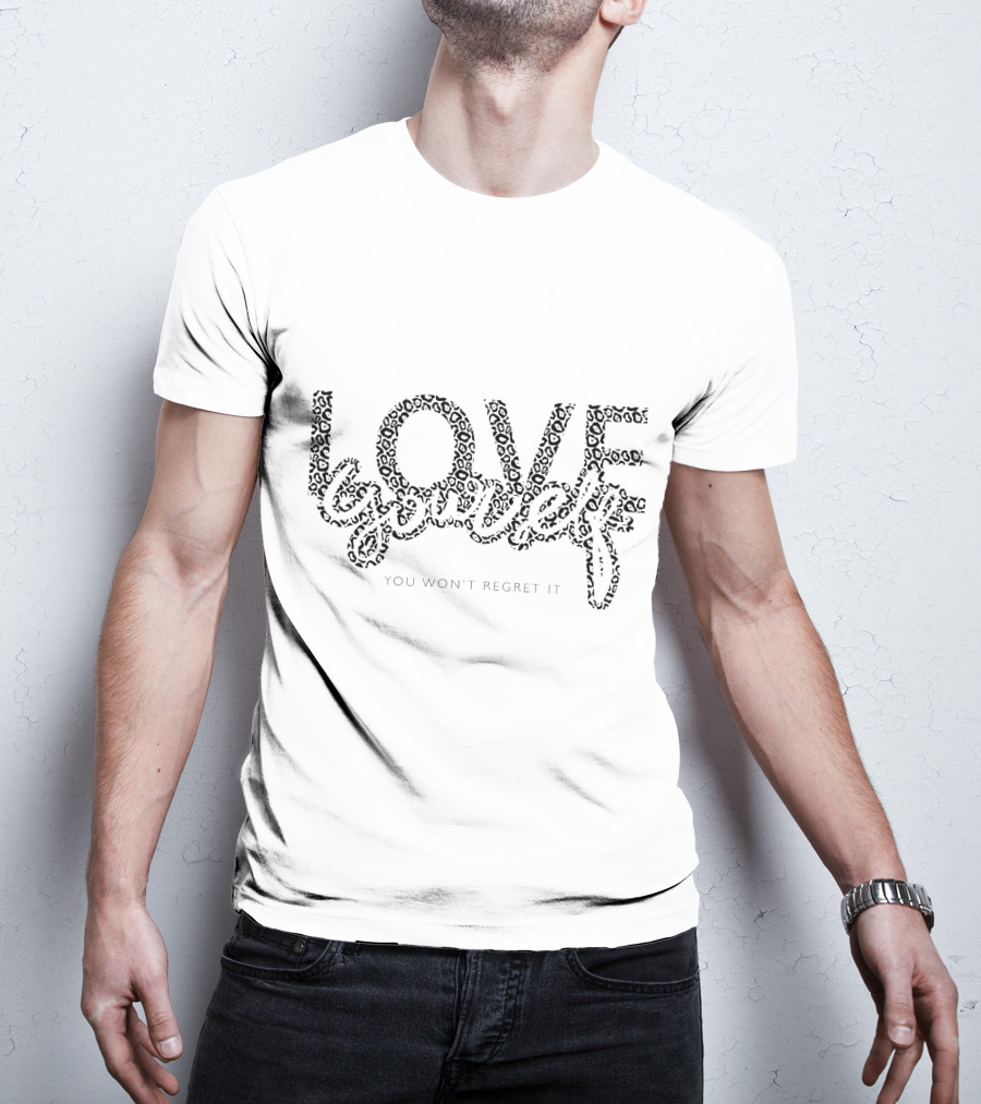 LOVE Yourself You Won't Regret It Leopard Print T-Shirt