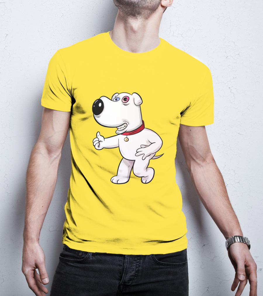 Brian Griffin Psychedelic Style Family Guy Character T-Shirt