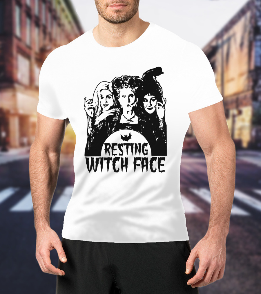 Resting Witch Face Sanderson Sisters Halloween Trio T-Shirt