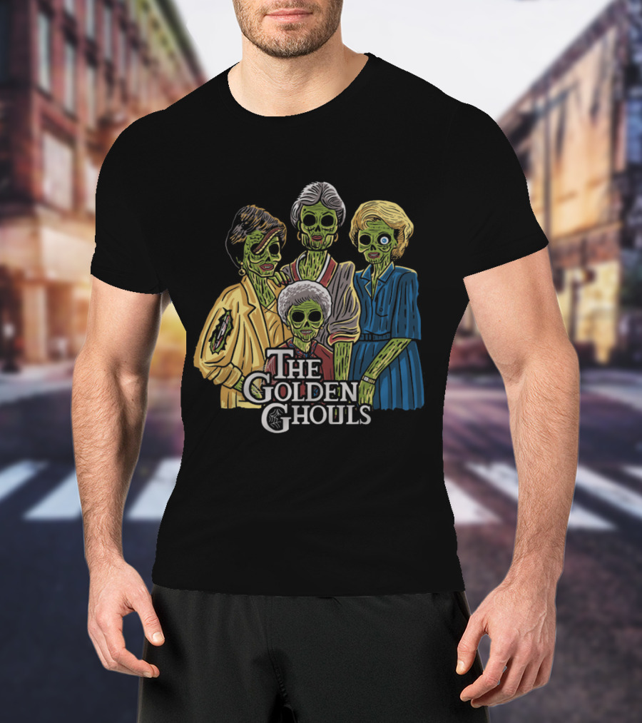 The Golden Ghouls Zombie Parody Featuring Iconic Quartet T-Shirt