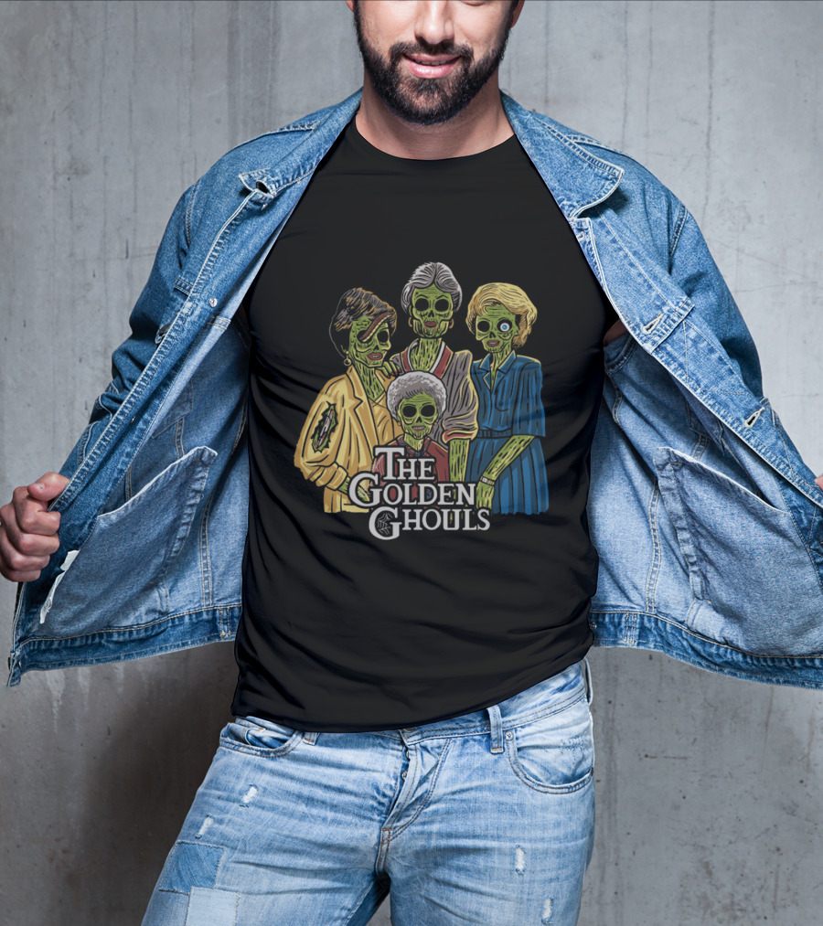 The Golden Ghouls Zombie Parody Featuring Iconic Quartet T-Shirt