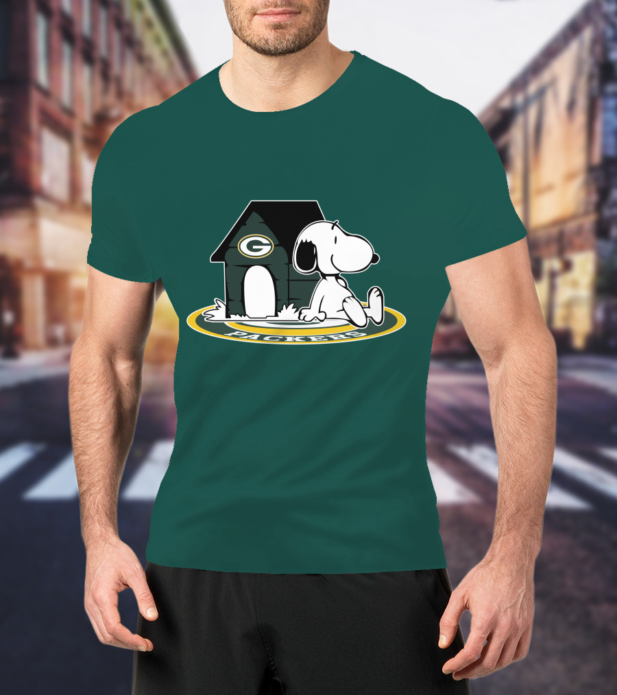 Green Bay Packers Football Fan Now And Forever Peanuts Snoopy T-Shirt