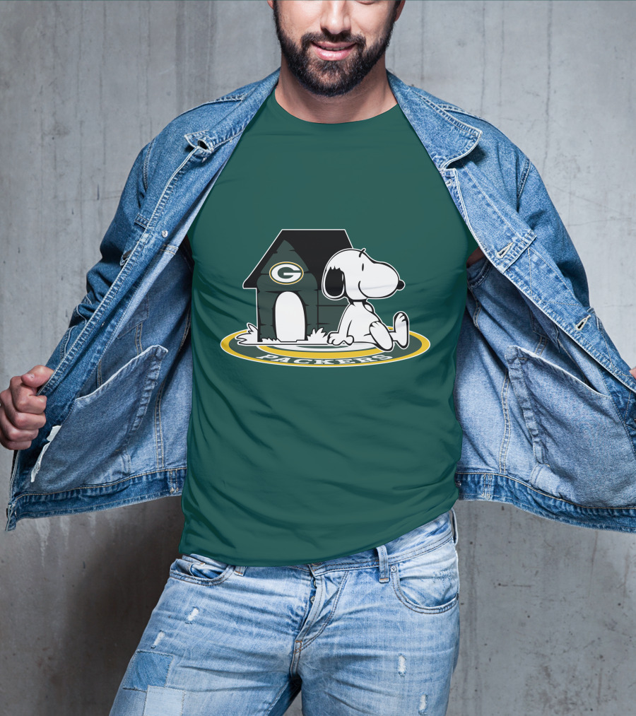 Green Bay Packers Football Fan Now And Forever Peanuts Snoopy T-Shirt
