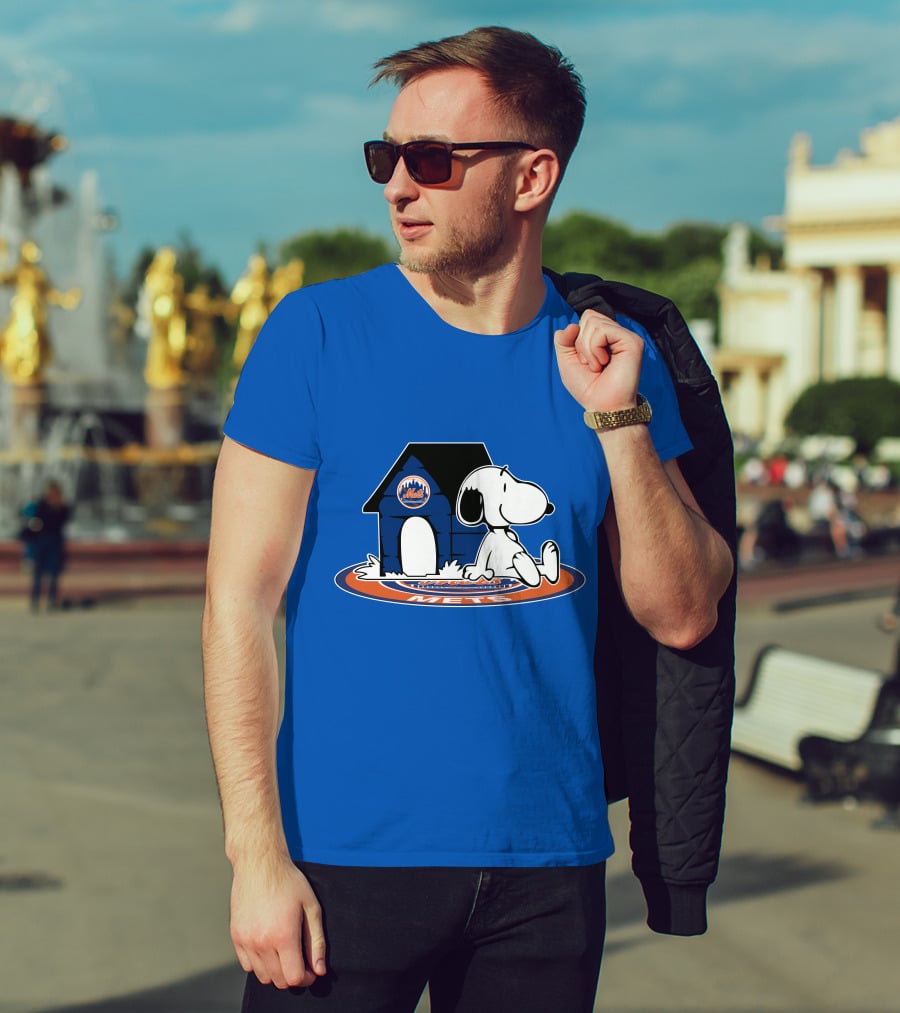 New York Mets Baseball Fan Now And Forever Snoopy T-Shirt