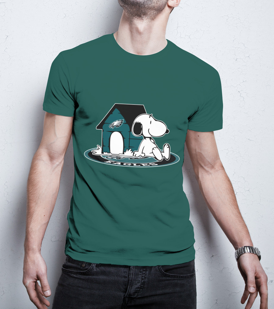 Snoopy Philadelphia Eagles Fan Now And Forever T-Shirt