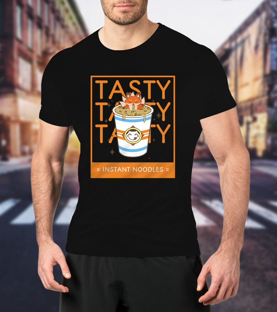 Tasty Tasty Tasty Kitsune In Instant Noodles T-Shirt
