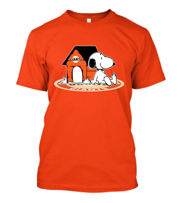 San Francisco Giants Snoopy Baseball Fan Now And Forever T-Shirt