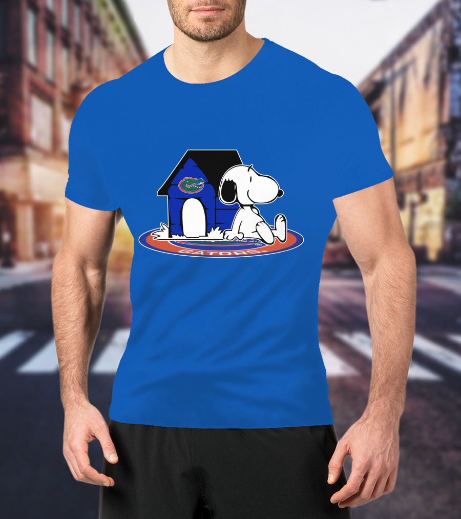 Florida Gators Fan Snoopy House Now And Forever T-Shirt