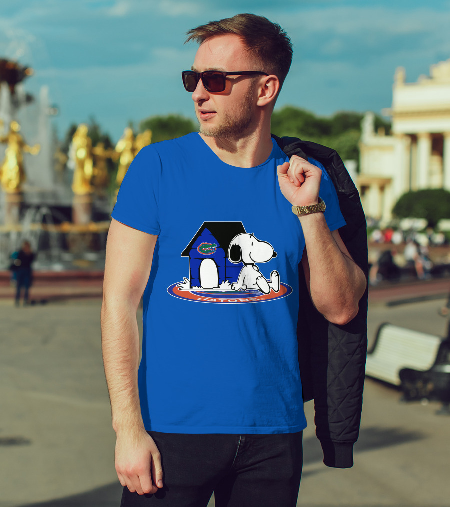 Florida Gators Fan Snoopy House Now And Forever T-Shirt