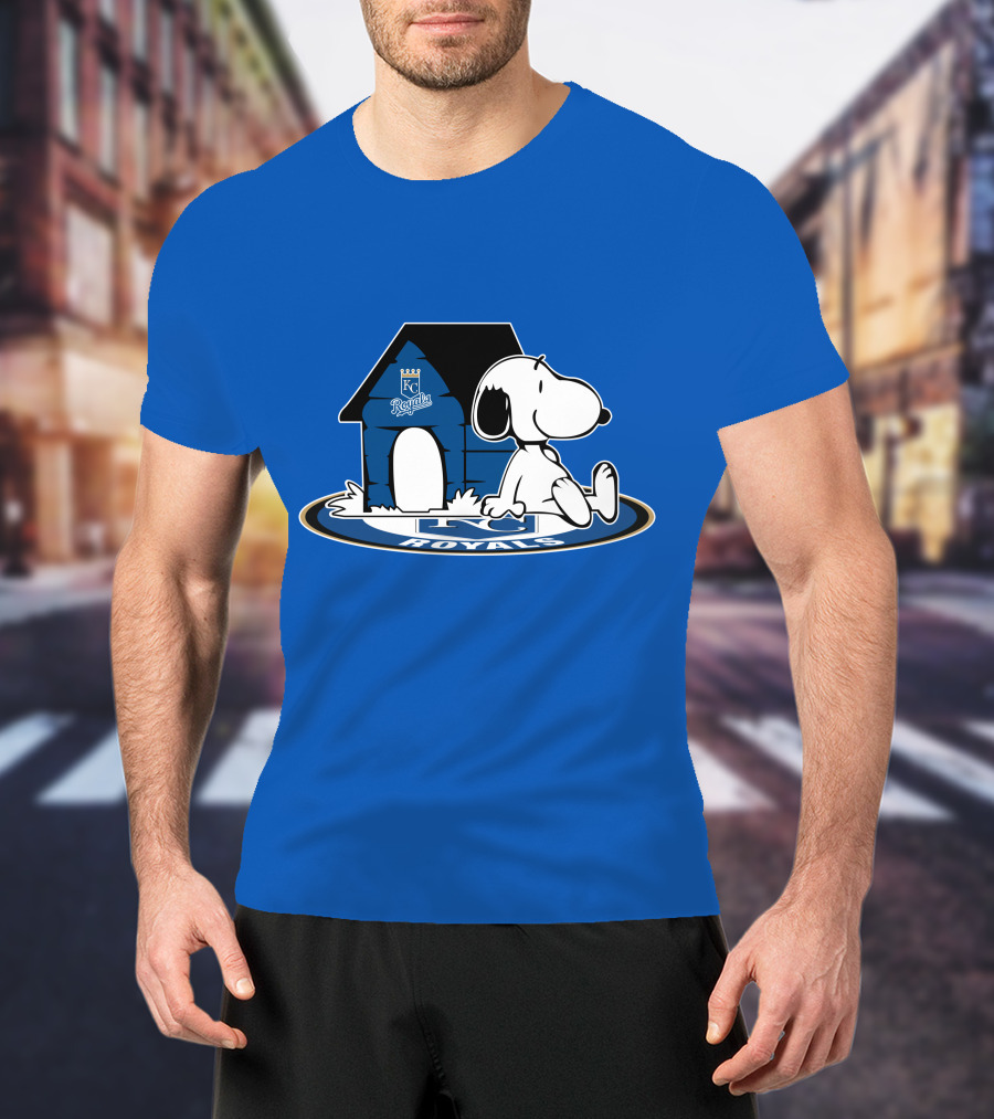 Kansas City Royals Snoopy Fan Forever Loyal T-Shirt