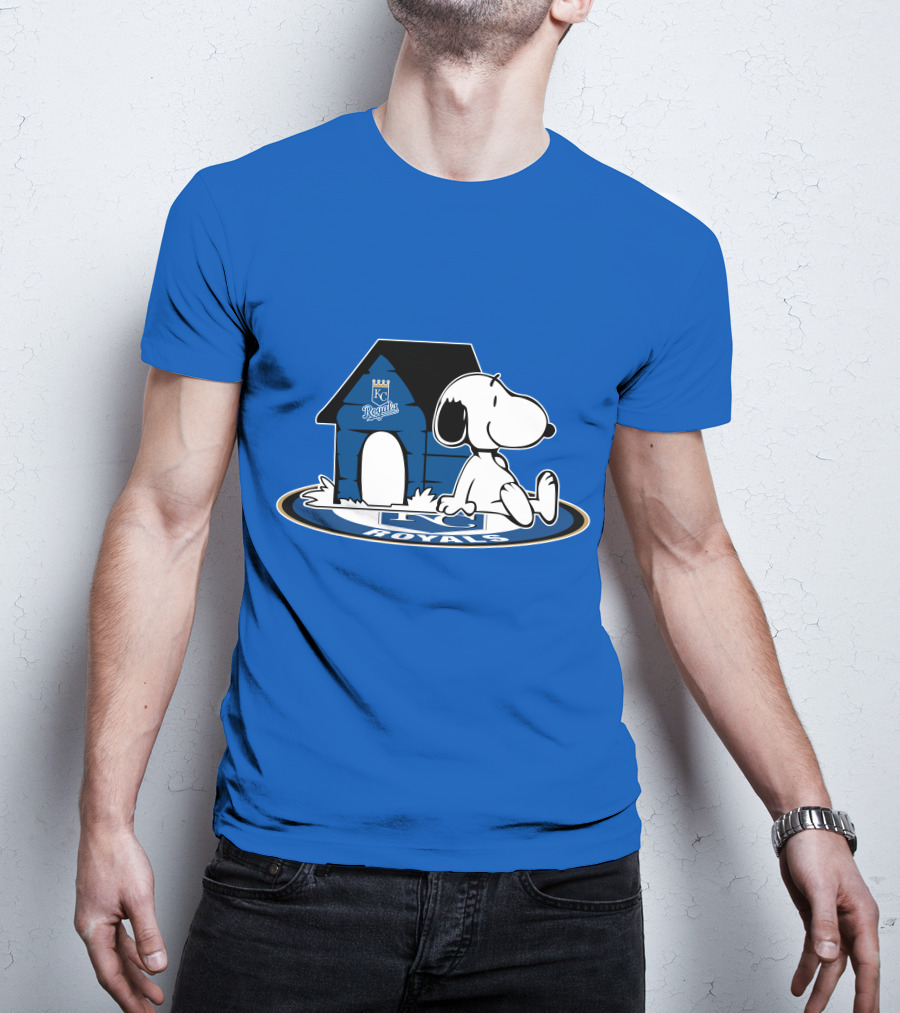 Kansas City Royals Snoopy Fan Forever Loyal T-Shirt