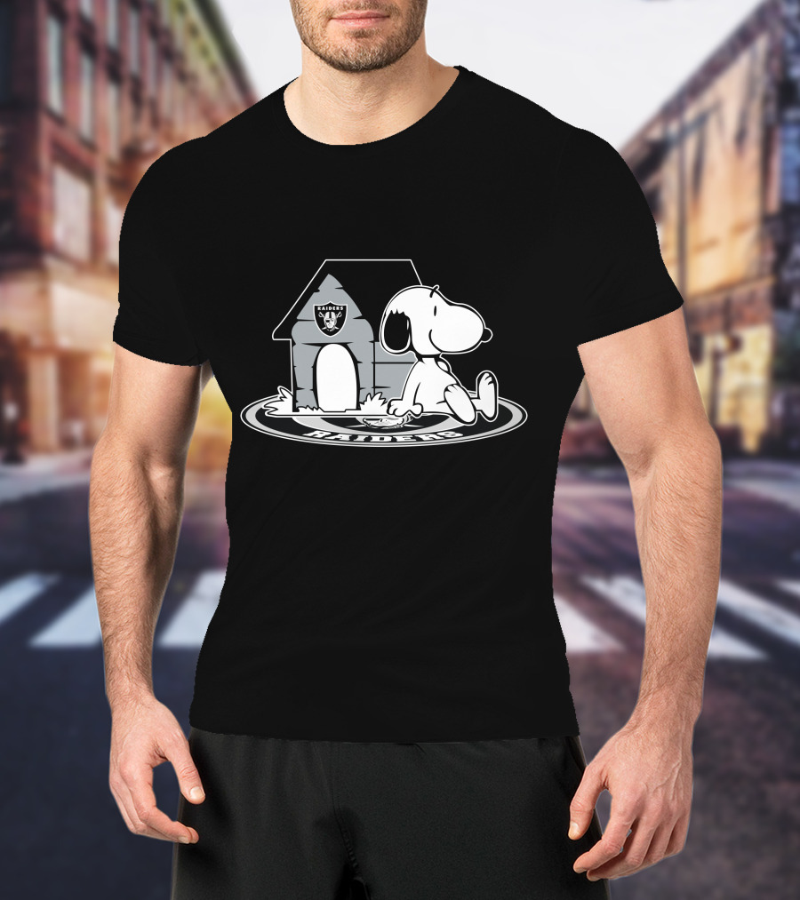 Las Vegas Raiders Snoopy Fan Now And Forever T-Shirt