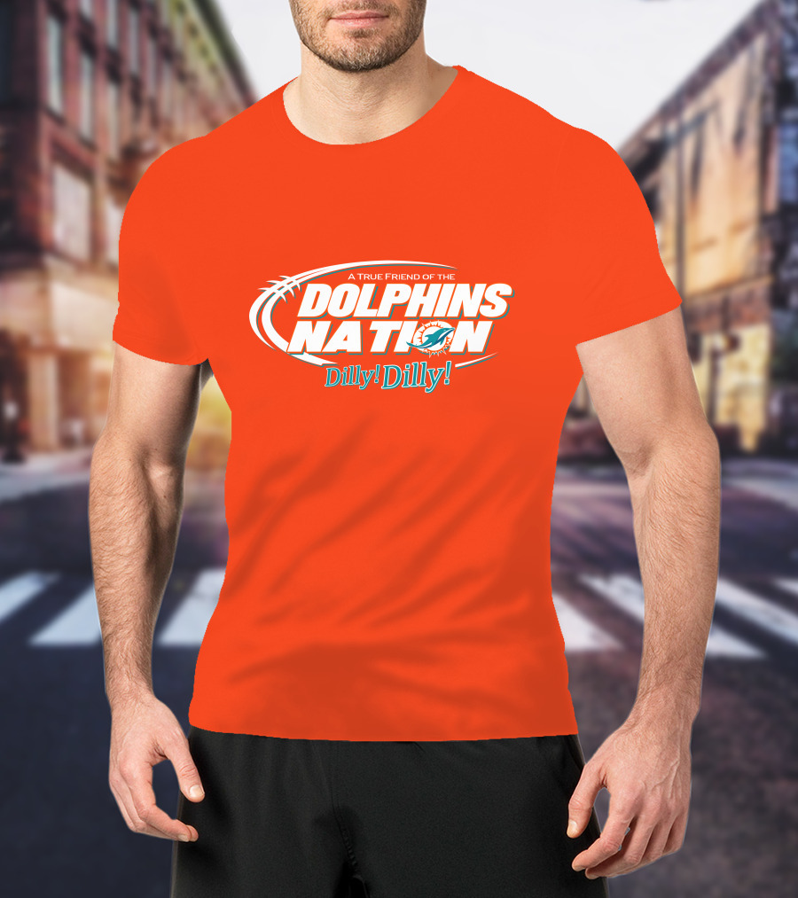 A True Friend Of The Dolphins Nation Dilly Dilly T-Shirt
