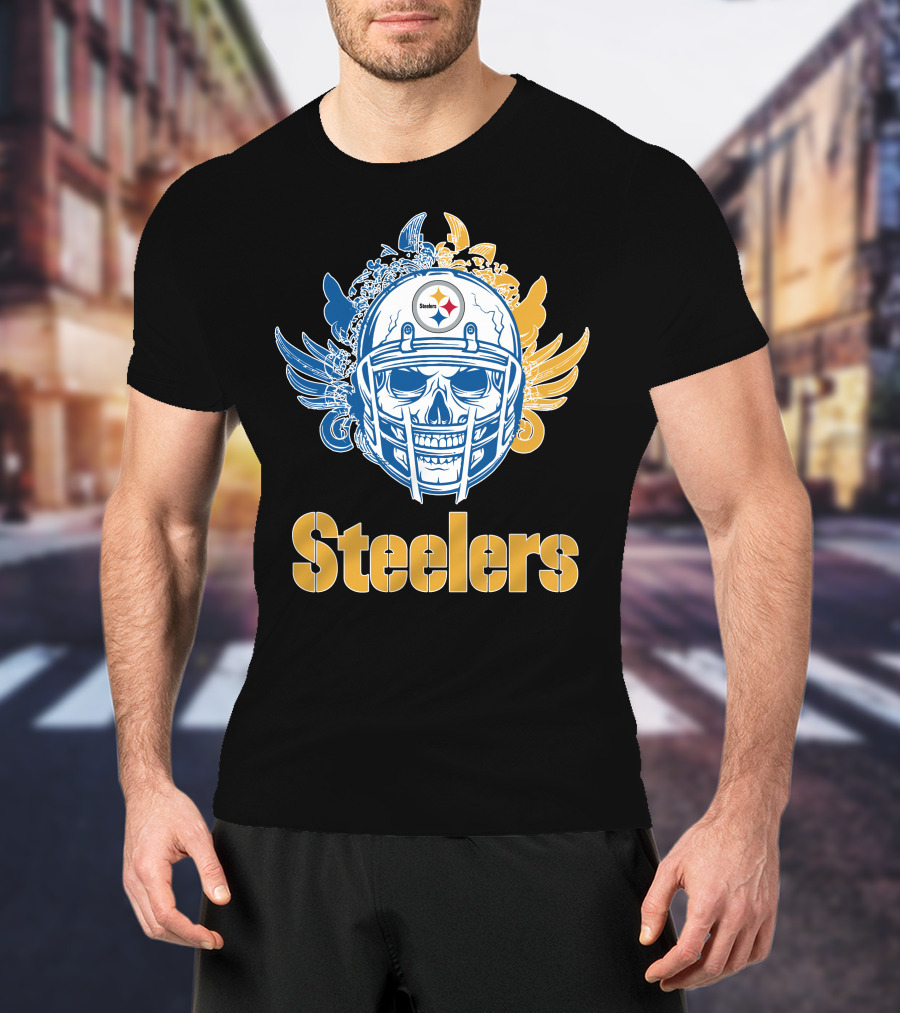 Pittsburgh Steelers Skull Steelers T-Shirt