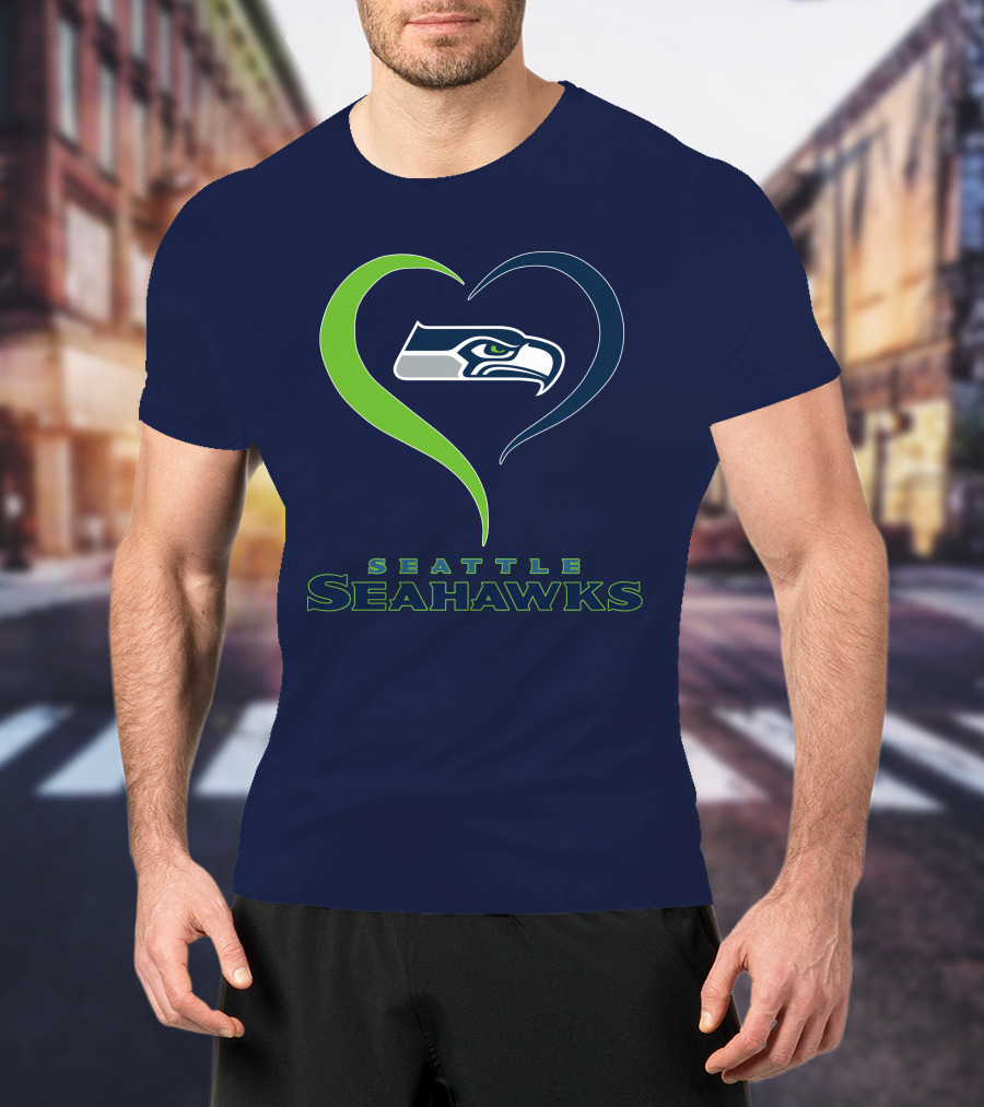 Seattle Seahawks Heart T-Shirt