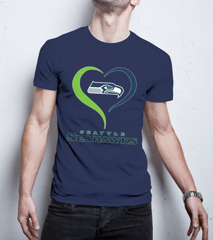 Seattle Seahawks Heart T-Shirt