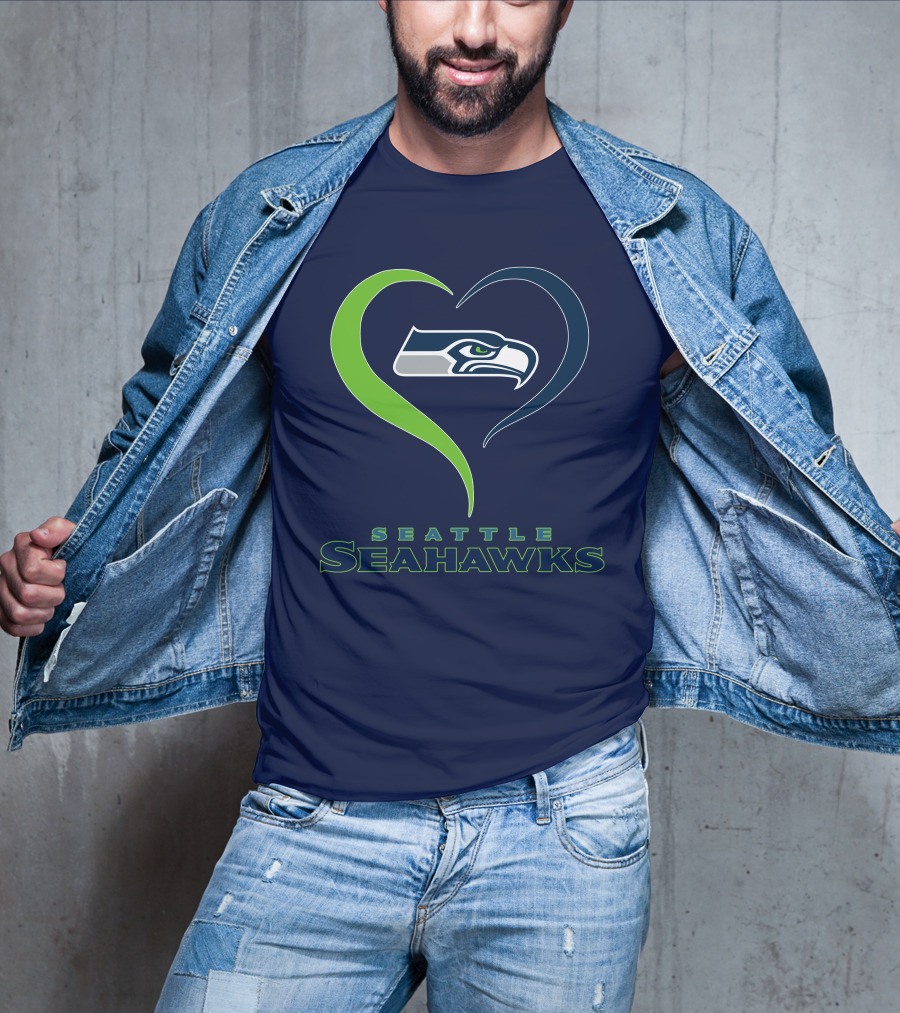 Seattle Seahawks Heart T-Shirt