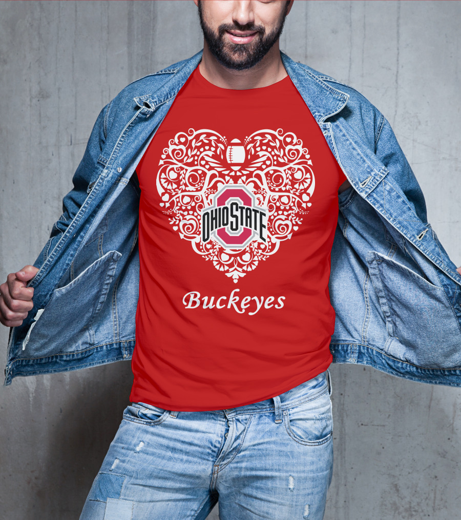 Ohio State Buckeyes Heart T-Shirt
