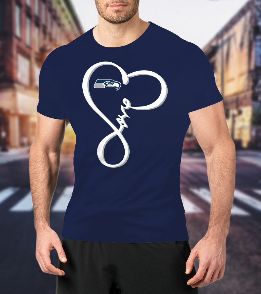 Seattle Seahawks Love Heart T-Shirt