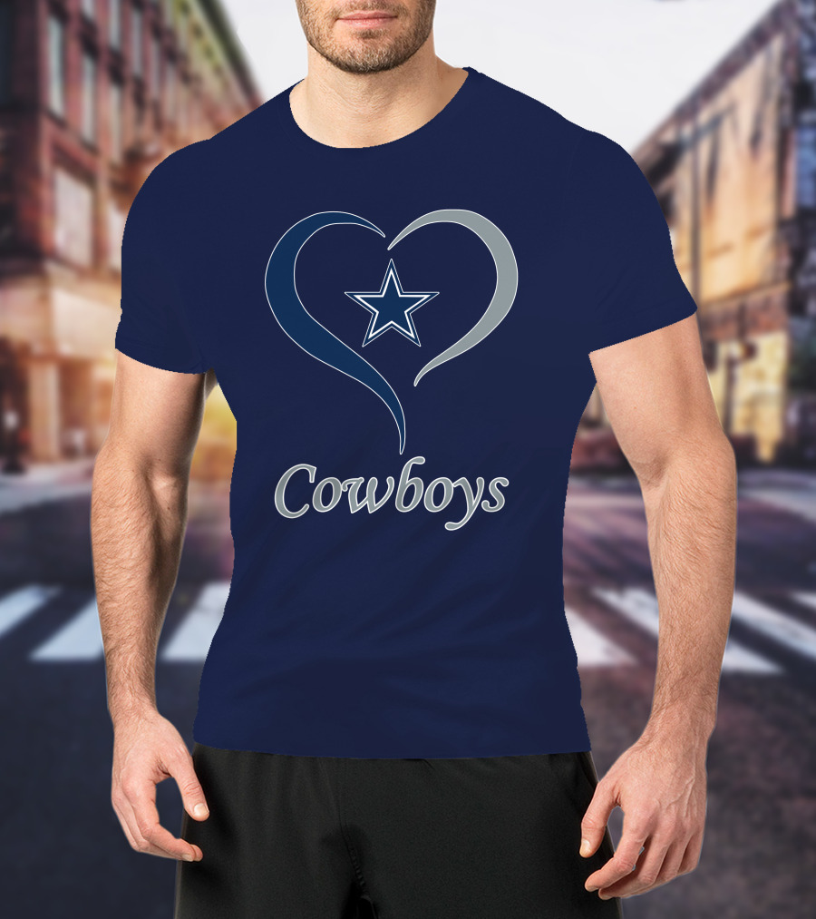 Cowboys Star Heart T-Shirt