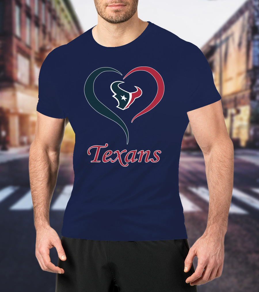 Houston Texans Heart Logo Texans T-Shirt