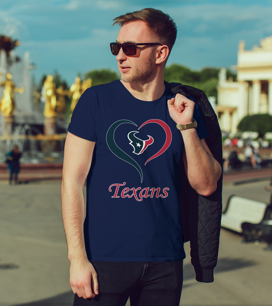 Houston Texans Heart Logo Texans T-Shirt
