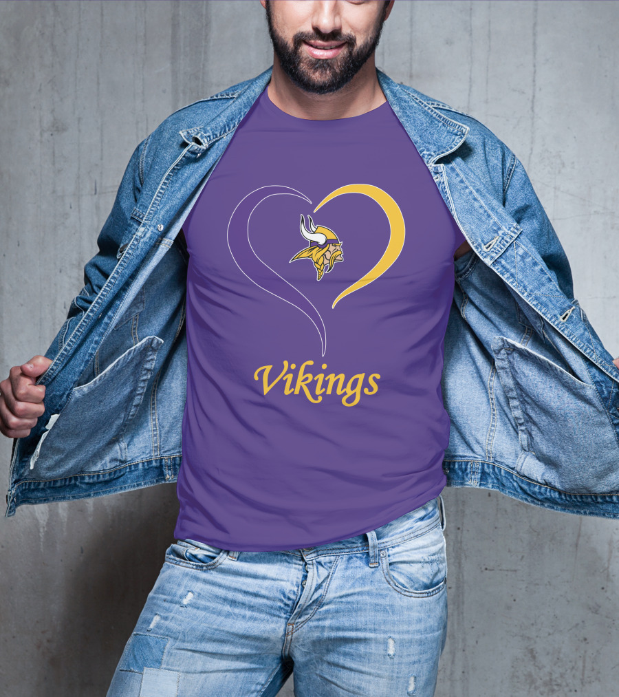 Minnesota Vikings Heart Logo In My Heart T-Shirt