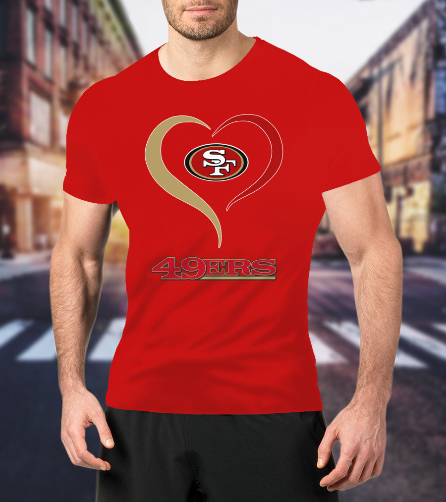 49ers Heart SF T-Shirt