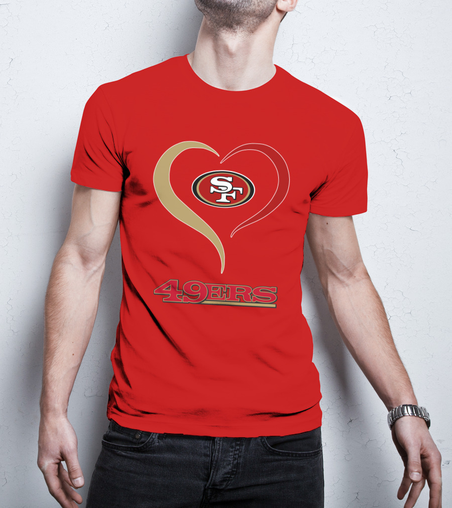 49ers Heart SF T-Shirt