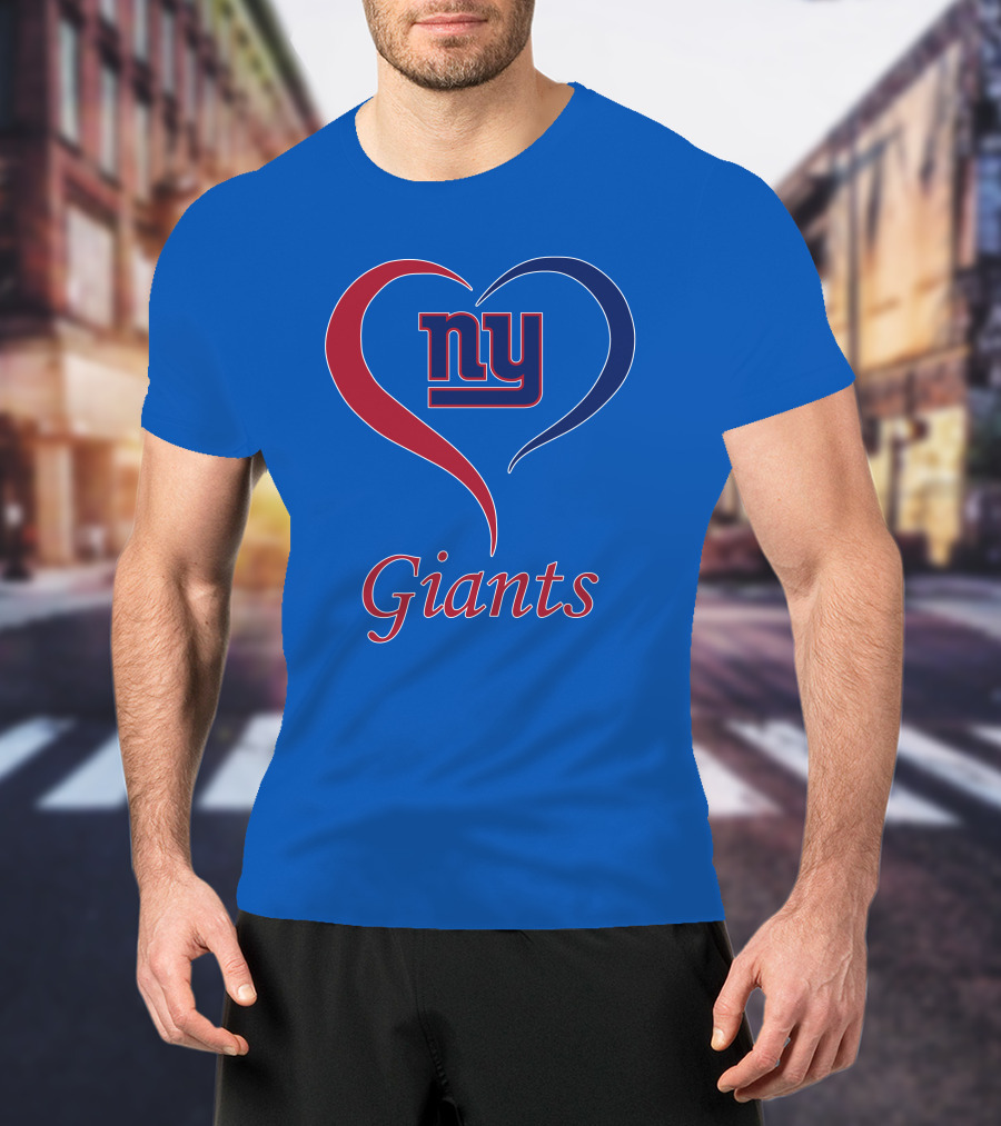Ny Giants Heart Fan Love T-Shirt