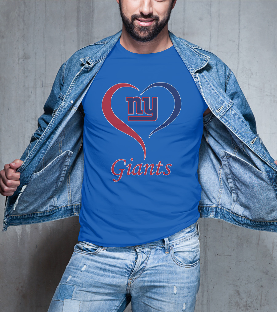 Ny Giants Heart Fan Love T-Shirt