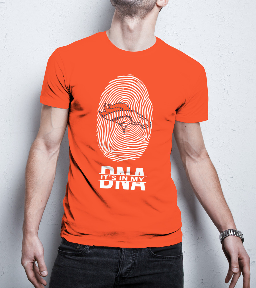 Denver Broncos DNA Fingerprint Emblem It's In My DNA T-Shirt