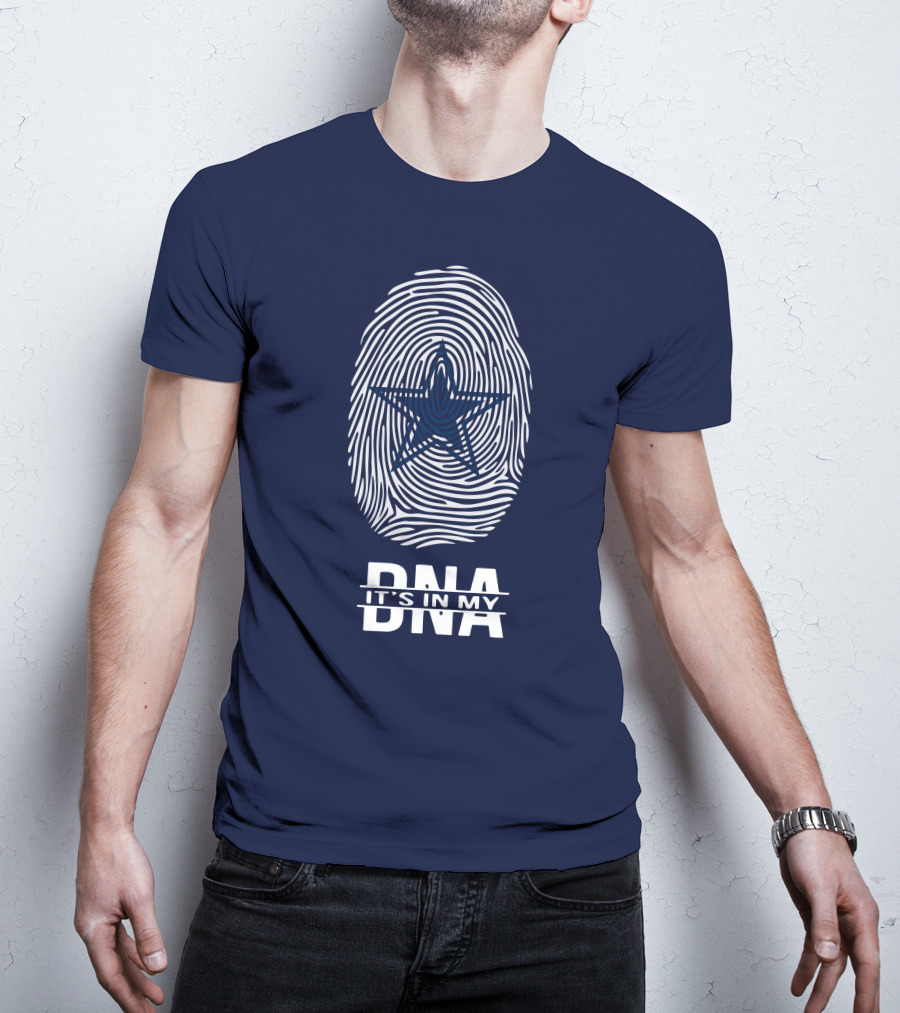 Dallas Cowboys It's In My Dna Fingerprint Star T-Shirt