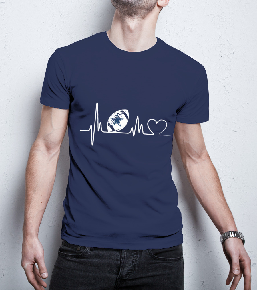 Dallas Cowboys Football Heartbeat T-Shirt