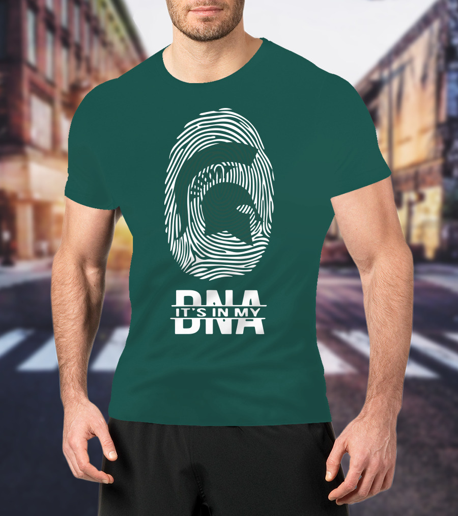 Michigan State Spartans Fingerprint It's In My DNA T-Shirt