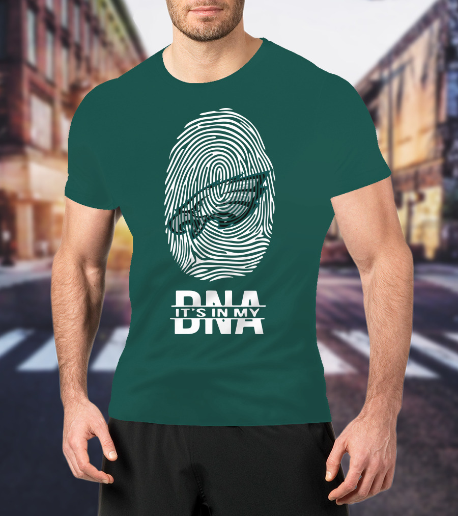 Philadelphia Eagles DNA It's In My DNA Fingerprint T-Shirt