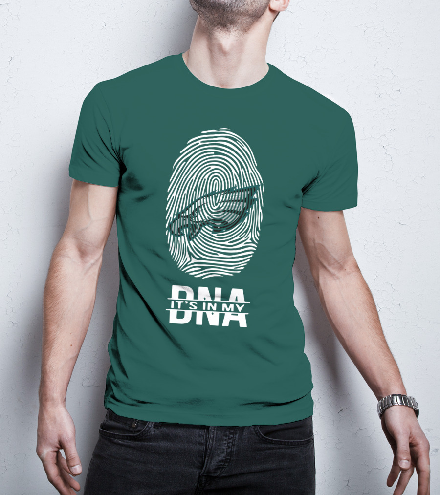 Philadelphia Eagles DNA It's In My DNA Fingerprint T-Shirt