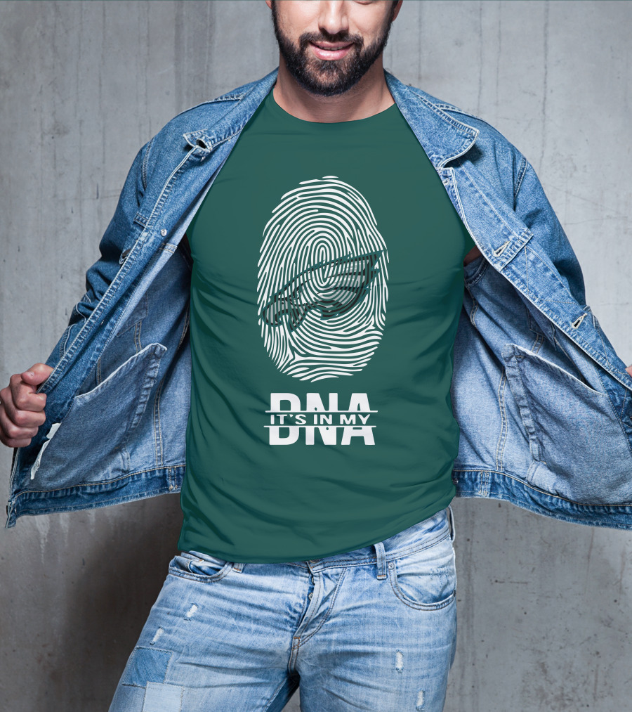Philadelphia Eagles DNA It's In My DNA Fingerprint T-Shirt
