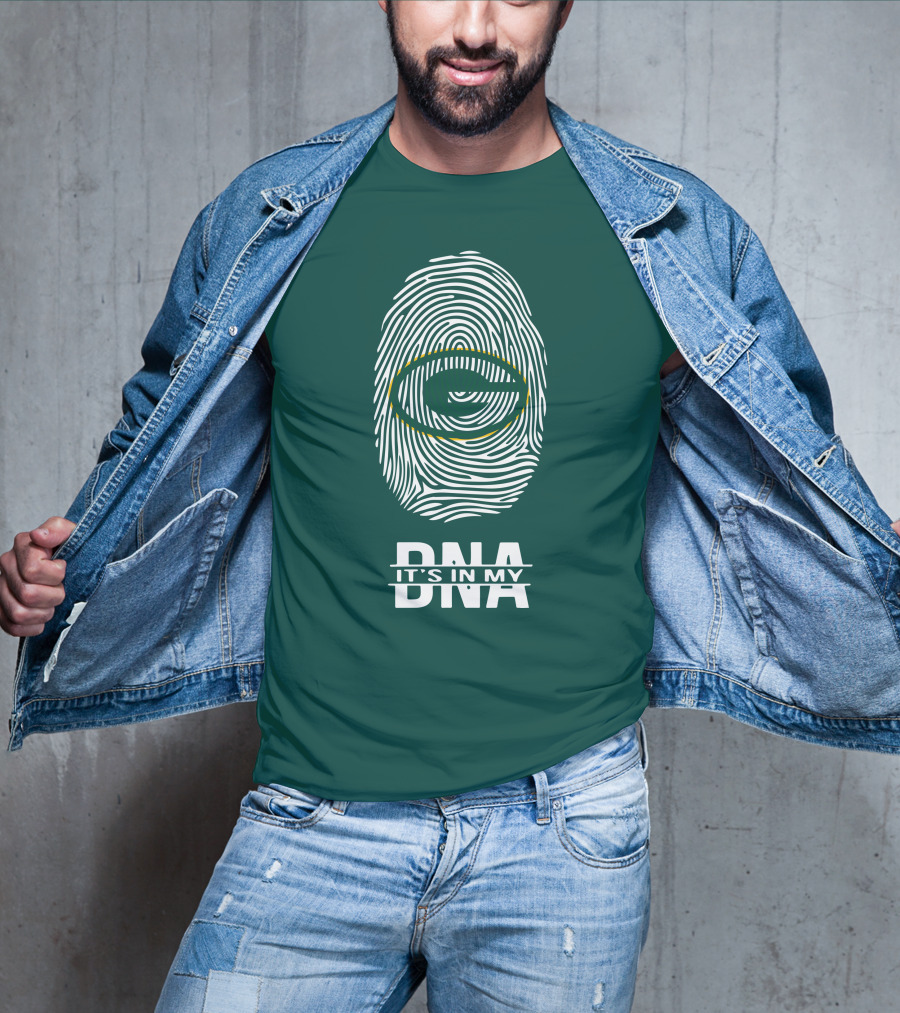 Green Bay Packers DNA It's In My DNA Fingerprint T-Shirt