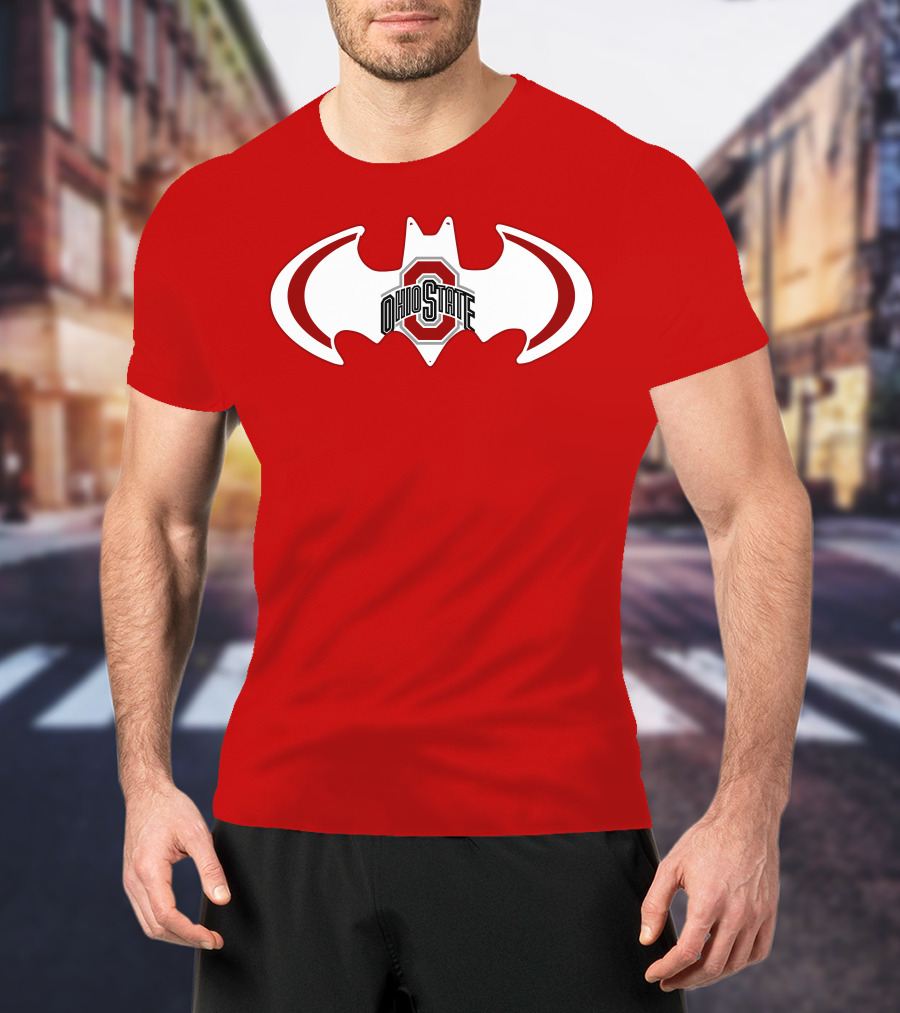 Ohio State Buckeyes Batman Concept T-Shirt