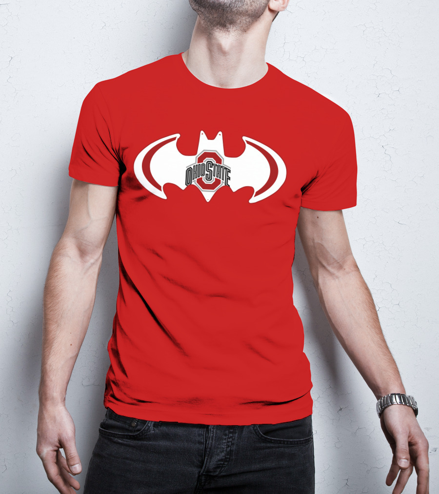 Ohio State Buckeyes Batman Concept T-Shirt