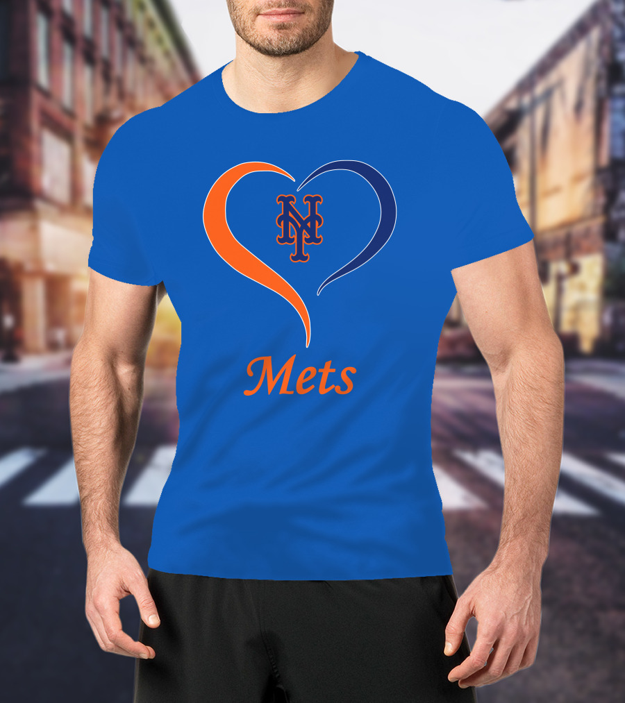 New York Mets Heart Logo Mets T-Shirt