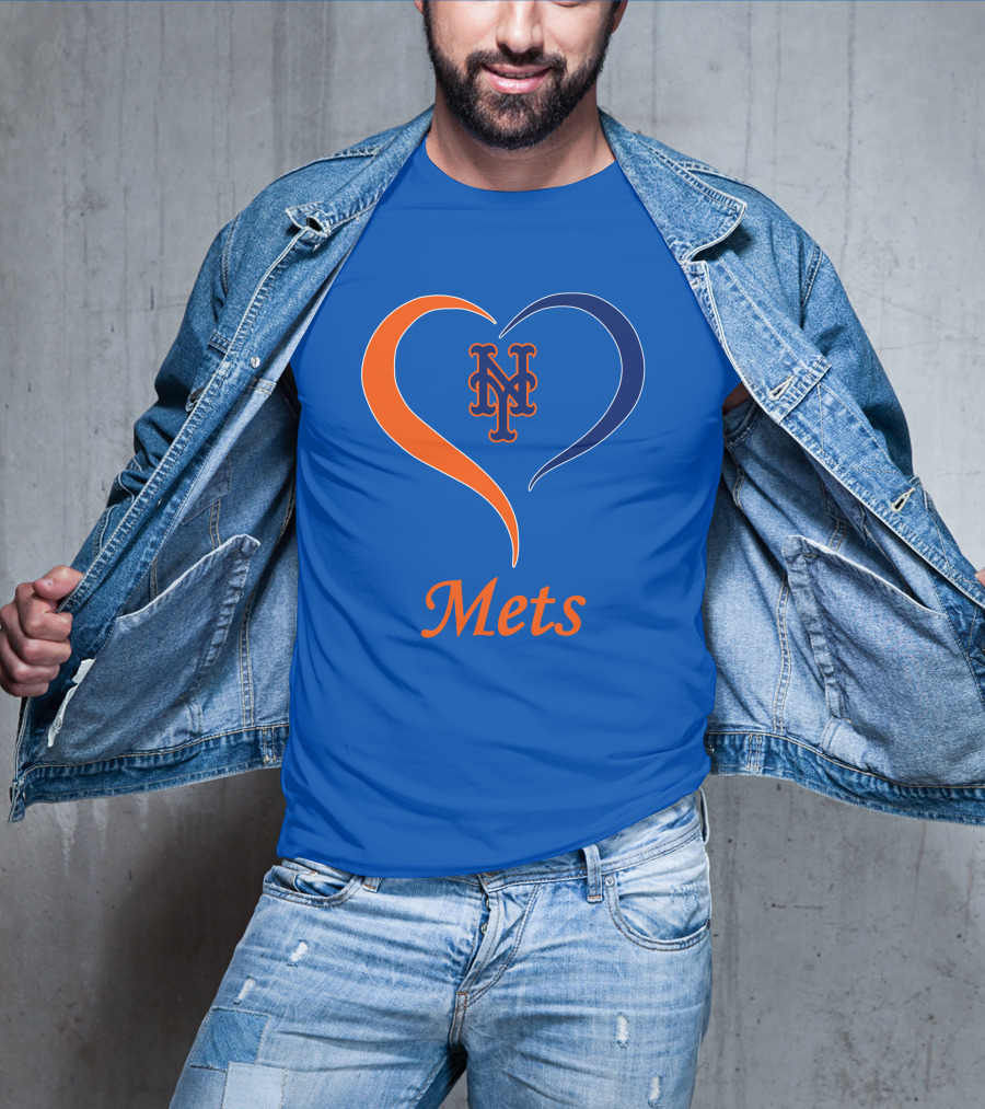 New York Mets Heart Logo Mets T-Shirt