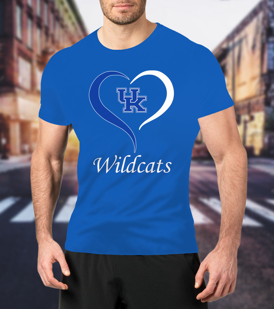 UK Wildcats Heart Wildcats T-Shirt