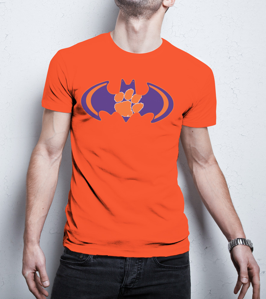 Clemson Tigers Paw Bat T-Shirt