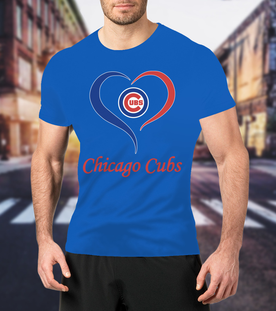 Chicago Cubs Heart Symbol Cubs T-Shirt