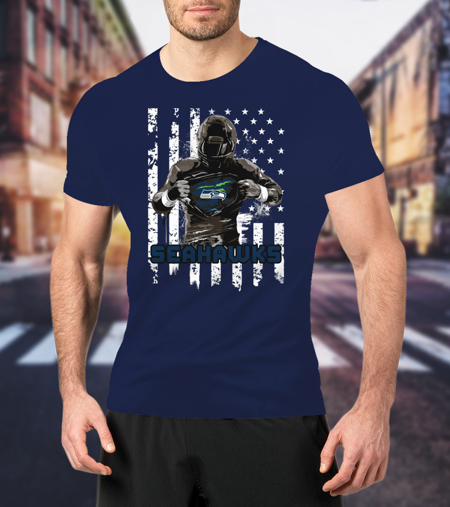 Seattle Seahawks Player Pride Flag T-Shirt
